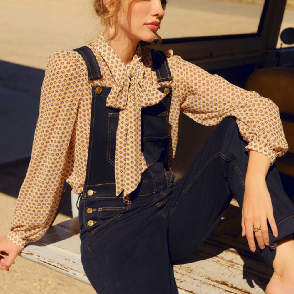 Lulus Radiantly Retro Ivory Multi Print Button-up Top White - Size XS